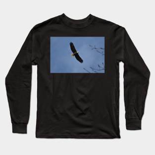 Flying Bald Eagle Long Sleeve T-Shirt